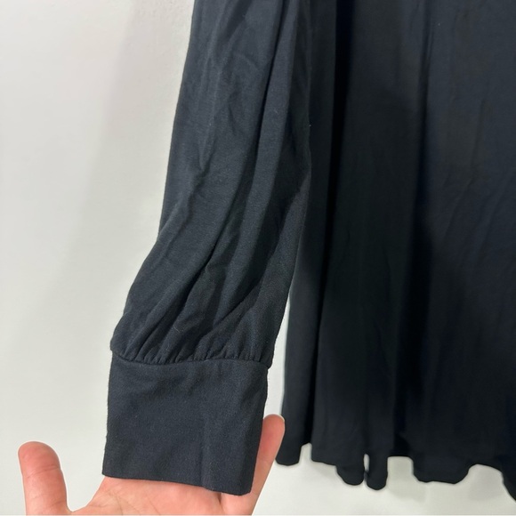 NWT Soma Soft Terry Cold Shoulder Tunic Black - Picture 9 of 10